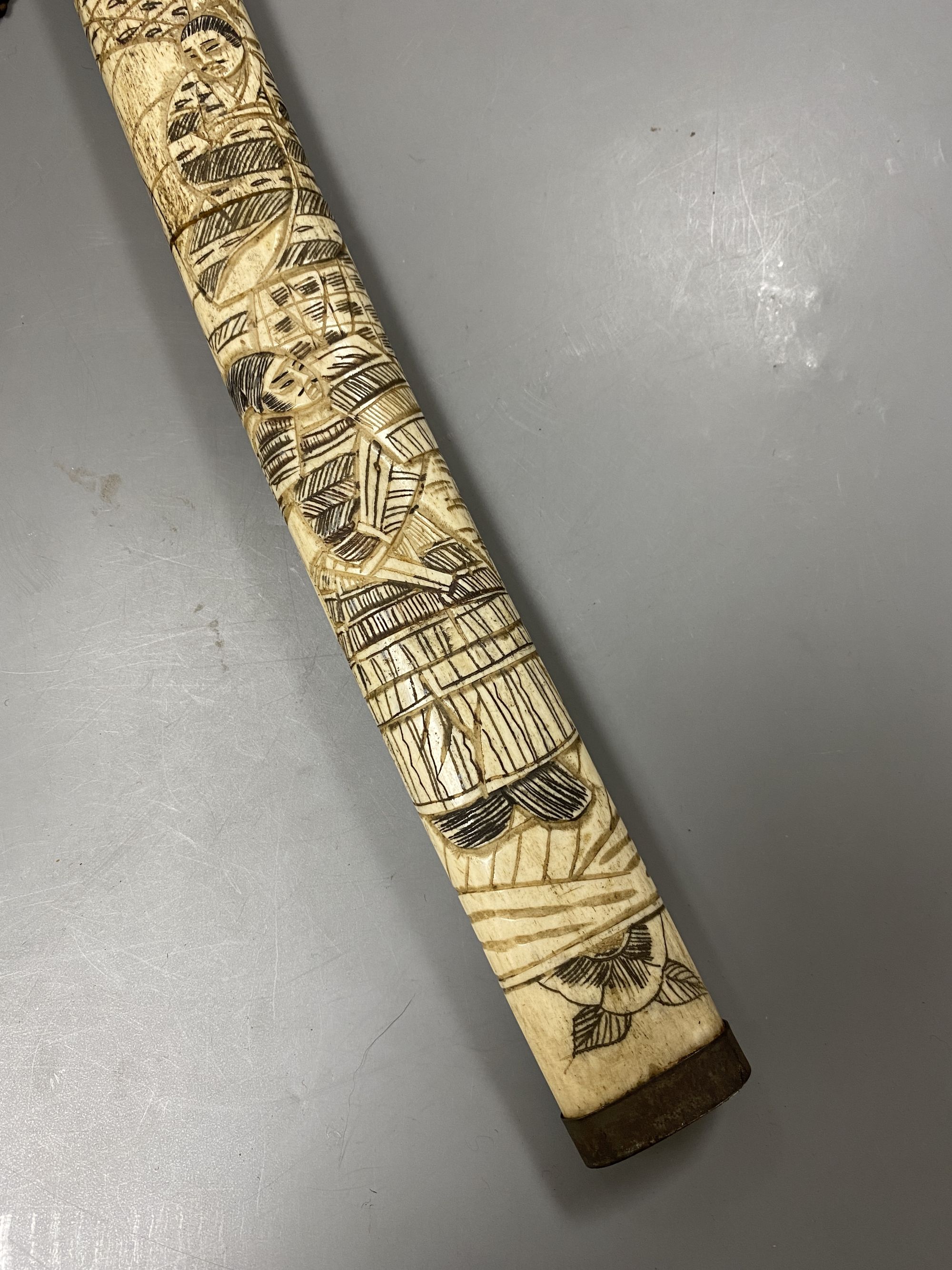 A Japanese bone overlaid tanto